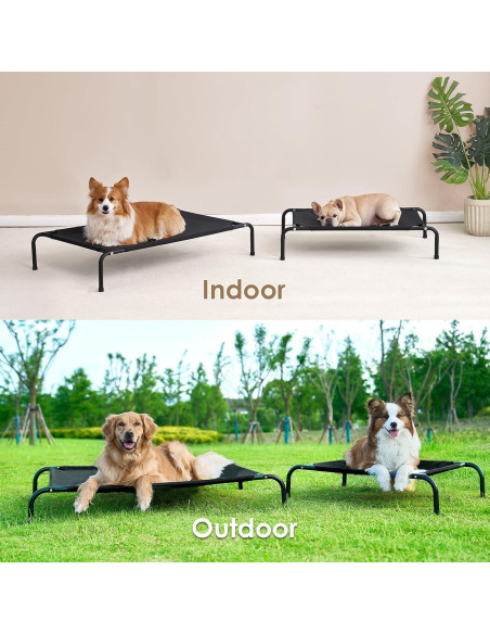 Cama Elevada para Perros EHEYCIGA Mediana 89x56 cm Impermeable