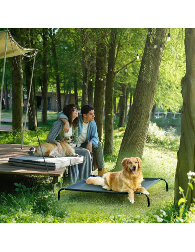 Cama Elevada para Perros EHEYCIGA Mediana 89x56 cm Impermeable