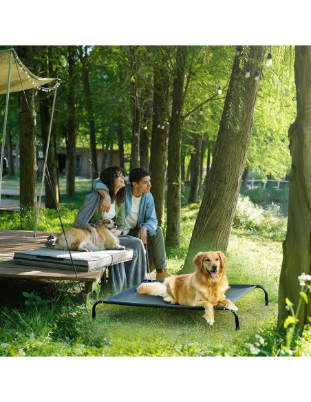 Cama Elevada para Perros EHEYCIGA Mediana 89x56 cm Impermeable