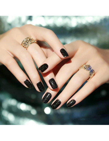 Esmalte de Uñas COSMOO Negro Brillante 12ml Vegano Secado Rápido