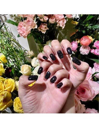 Esmalte de Uñas COSMOO Negro Brillante 12ml Vegano Secado Rápido