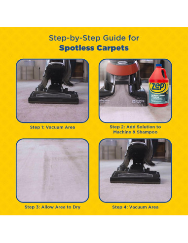 Shampoo Concentrado para Alfombras Zep 1 Galón - Limpieza Profunda