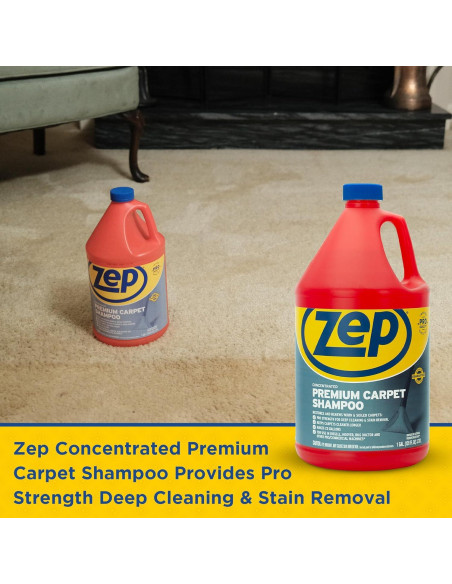 Shampoo Concentrado para Alfombras Zep 1 Galón - Limpieza Profunda