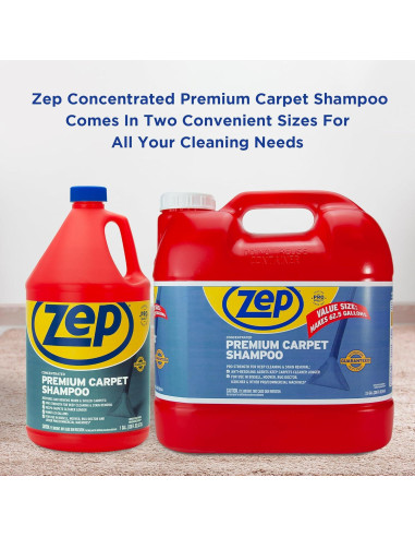 Shampoo Concentrado para Alfombras Zep 1 Galón - Limpieza Profunda
