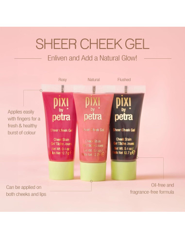 Gel de Rubor Hidratante Pixi Sheer 13.3 ml - Color Natural