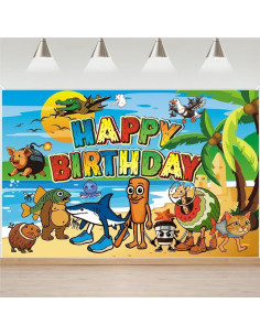 Conjunto de Decoraciones para Fiesta de Cumpleaños IVYQXG Tema Animales 2