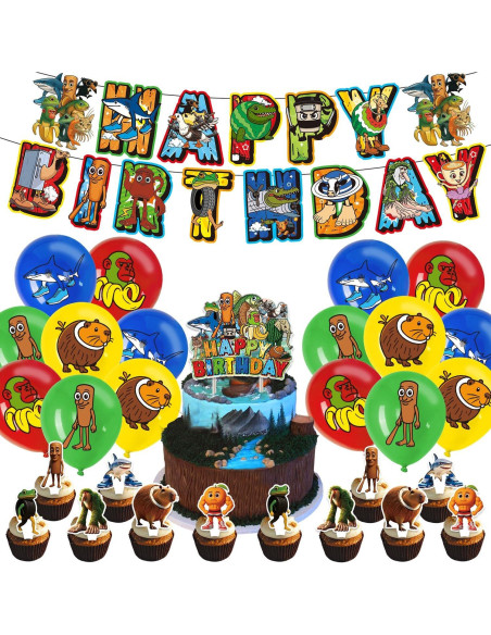 Conjunto de Decoraciones para Fiesta de Cumpleaños IVYQXG Tema Animales