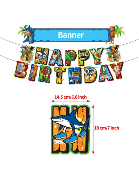 Conjunto de Decoraciones para Fiesta de Cumpleaños IVYQXG Tema Animales