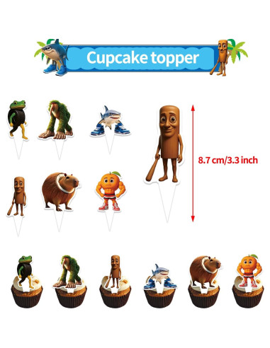 Conjunto de Decoraciones para Fiesta de Cumpleaños IVYQXG Tema Animales