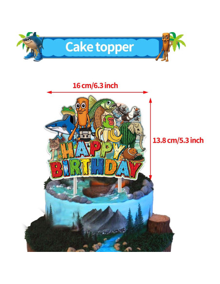 Conjunto de Decoraciones para Fiesta de Cumpleaños IVYQXG Tema Animales