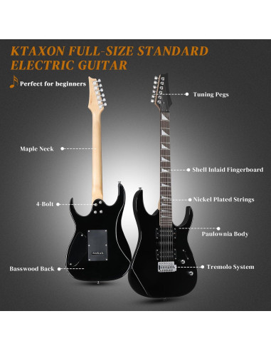 Guitarra Eléctrica Ktaxon 170 Completa HSH con Accesorios