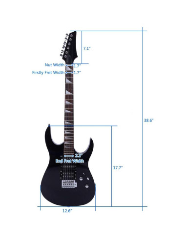 Guitarra Eléctrica Ktaxon 170 Completa HSH con Accesorios