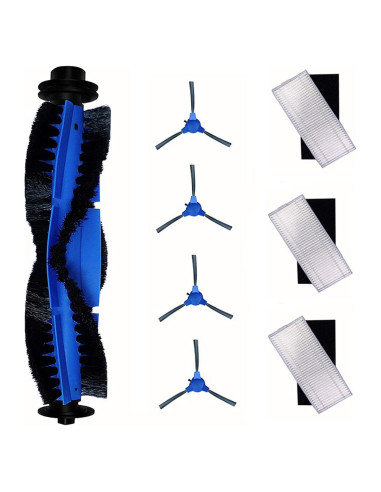 Kit de Repuestos para Aspiradora Robótica eufy 11S Max - 1 Rodillo, 4 Cepillos Laterales, 3 Filtros