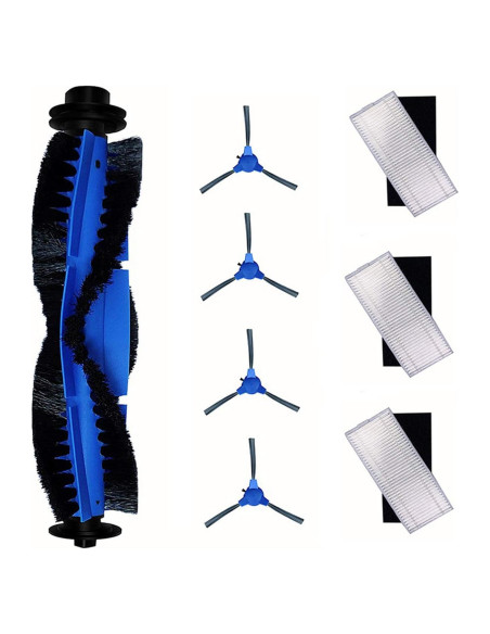 Kit de Repuestos para Aspiradora Robótica eufy 11S Max - 1 Rodillo, 4 Cepillos Laterales, 3 Filtros