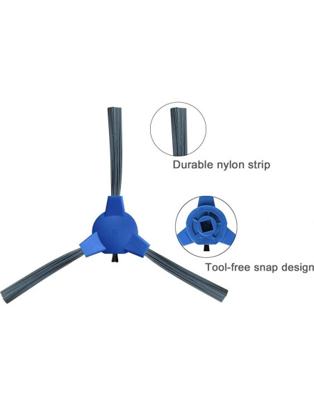 Kit de Repuestos para Aspiradora Robótica eufy 11S Max - 1 Rodillo, 4 Cepillos Laterales, 3 Filtros