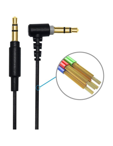 Cable de Reemplazo para Auriculares Sony 120cm Negro