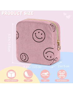 Bolsa de Almacenamiento para Toallas Sanitarias SIDESUGAR Rosa 2