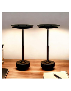 Lámpara de Mesa Inalámbrica LUSHARBOR 5200mAh Táctil 3 Colores