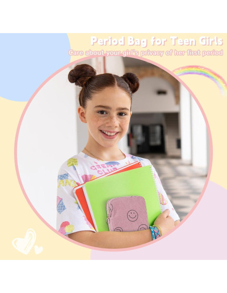 Bolsa de Almacenamiento para Toallas Sanitarias SIDESUGAR Rosa