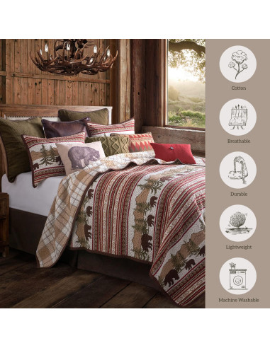 Juego de Edredón Paseo Road Bear Trail 2 Piezas Individual