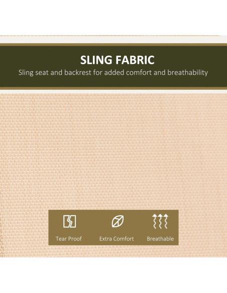 Columpio de Patio Outsunny para 2 Personas con Toldo Ajustable