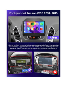 Estéreo Android 10.1" Hikity para Hyundai Tucson IX35 2010-2015 2
