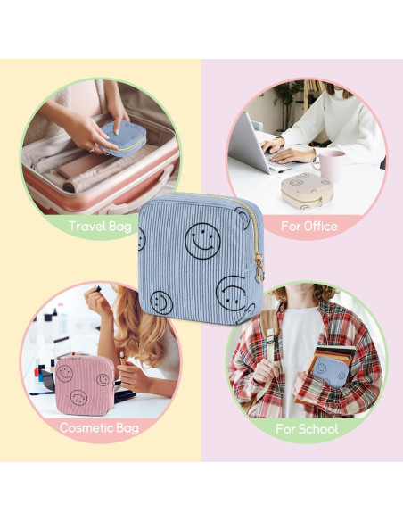 Bolsa de Almacenamiento para Toallas Sanitarias SIDESUGAR Rosa