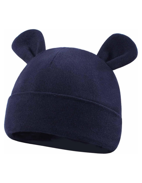 Gorro de bebé Duoyeree 100% Algodón Unisex 0-6 meses Azul Marino