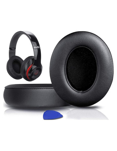 Almohadillas de Reemplazo SoloWIT para Auriculares Beats Studio 2.0 y 3 - Negro