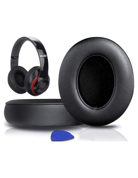 Almohadillas de Reemplazo SoloWIT para Auriculares Beats Studio 2.0 y 3 - Negro