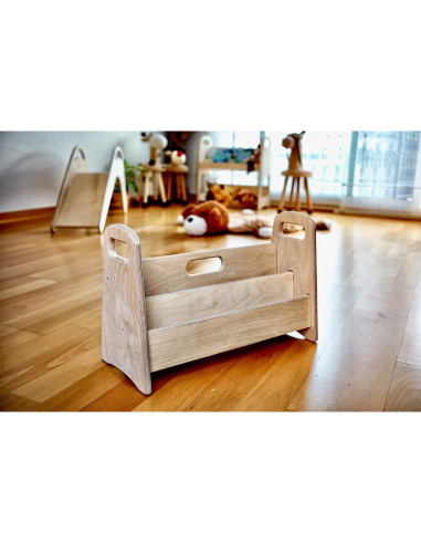 Estantería Montessori Kidodido Pequeña de Madera Natural