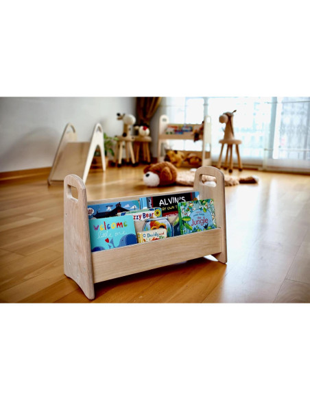 Estantería Montessori Kidodido Pequeña de Madera Natural