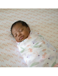 Conjunto de Envoltura Ajustable Ingenuity 2 Swaddles Floral 2
