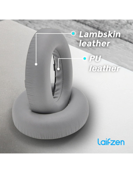 Almohadillas de cuero de cordero Laifzen para Bose QC Ultra