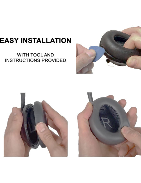 Almohadillas de cuero de cordero Laifzen para Bose QC Ultra