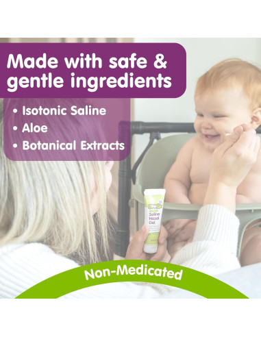 Gel Nasal Salino Boogie con Aloe, Alivia Narices Secas 1 Paquete