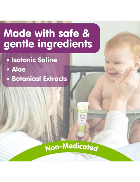 Gel Nasal Salino Boogie con Aloe, Alivia Narices Secas 1 Paquete