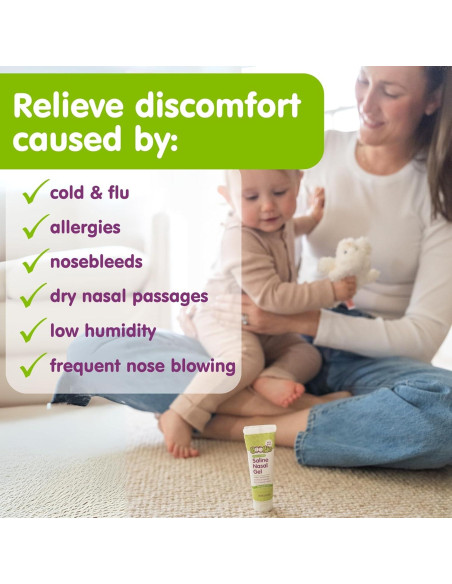 Gel Nasal Salino Boogie con Aloe, Alivia Narices Secas 1 Paquete
