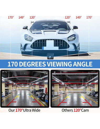 Cámara de Reversa AUCARAUTO K21 HD 720P Impermeable 170