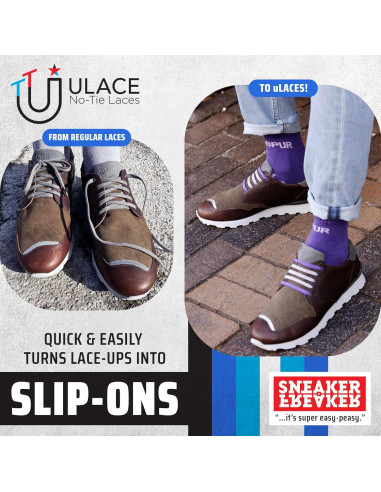 Cintas Elásticas Sin Nudos uLace Slims - 14 Unidades Negro