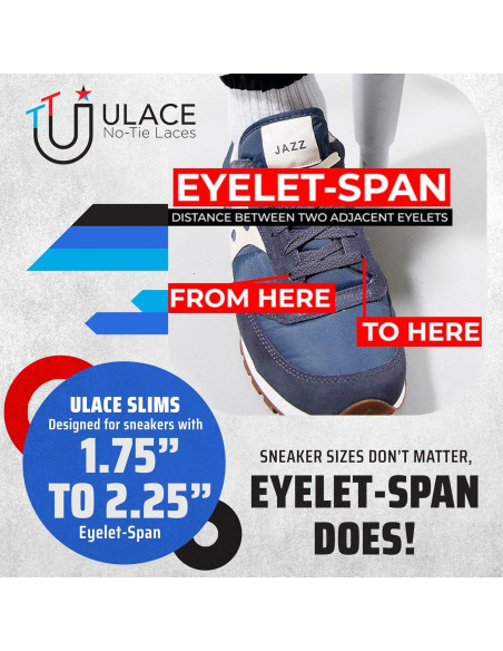 Cintas Elásticas Sin Nudos uLace Slims - 14 Unidades Negro