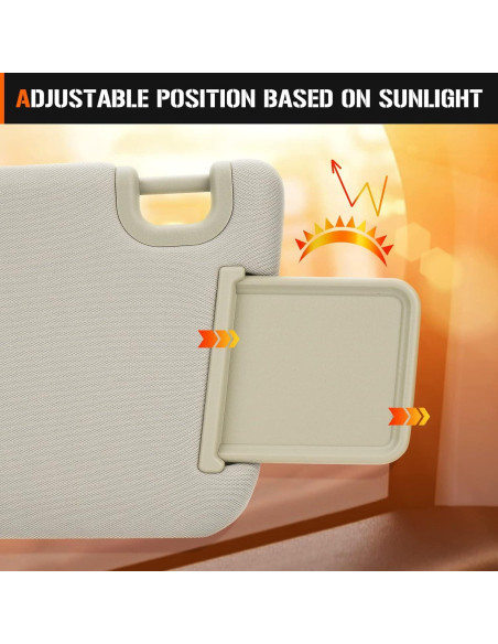 Visera Solar Beige Izquierda AEagle para Nissan Pathfinder 2013-2018