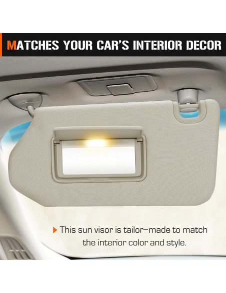 Visera Solar Beige Izquierda AEagle para Nissan Pathfinder 2013-2018