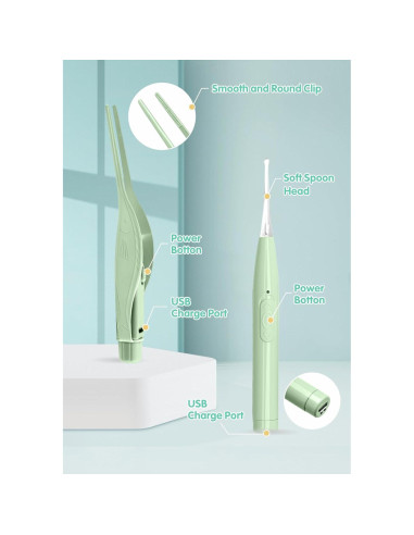 Kit de Limpieza de Cerumen Manmihealth con Luz LED - 4 Herramientas