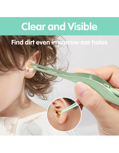 Kit de Limpieza de Cerumen Manmihealth con Luz LED - 4 Herramientas