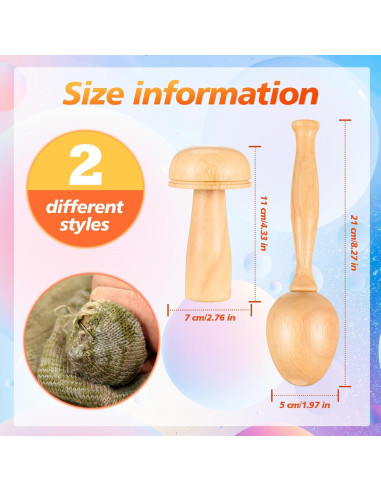 Kit de Remendado Crowye - Huevo y Agujas de Madera DIY