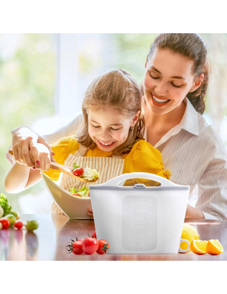 Bolsa de desinfección a vapor DOYOQI 1.5L silicona gris