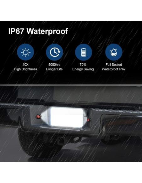 Luces de Placa LED D-Lumina para Ford F150 F250 F350 6500K