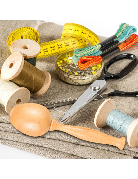 Kit de Remendado Crowye - Huevo y Agujas de Madera DIY