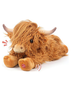 Peluche Vaca de las Tierras Altas Cuckool 38 cm con Sonido